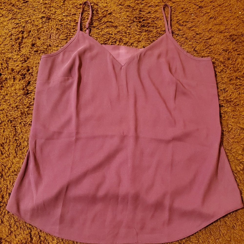Worthington Purple Spaghetti Strap Tank Top